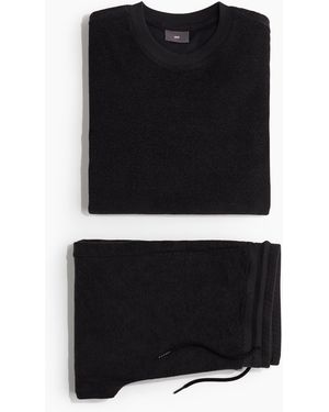 H&M Schlafshirt und Hose - Schwarz