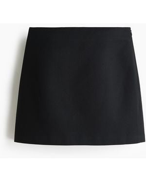H&M Jupe mit hohem Bund - Schwarz