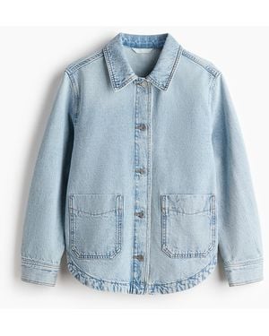 H&M Shacket aus Denim - Blau