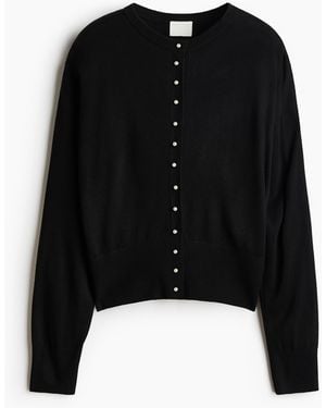 H&M Vest Van Viscosemix - Zwart