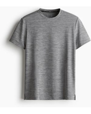 H&M Muscle Fit Sports top with DryMoveTM - Grau