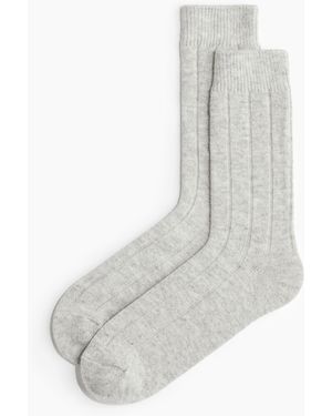 H&M Gerippte Socken - Weiß