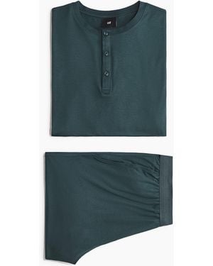 H&M 2-teiliger Pyjama - Grün