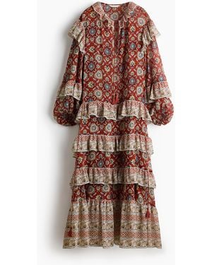 H&M Tunikakleid mit Volants - Orange