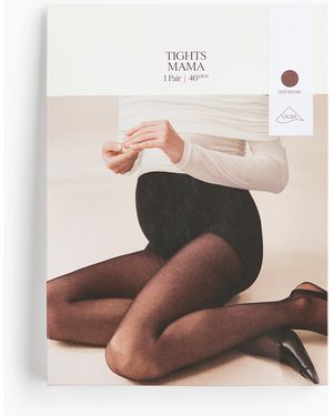 H&M MAMA Tights mit Lycra in 40 Denier - Weiß
