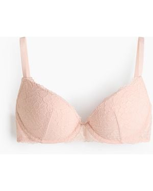 H&M Super-Pushup-BH aus Spitze - Pink