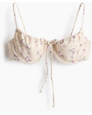 H&M Balconette-Bikinitop - Weiß