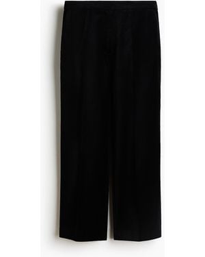 H&M Elegante Hose mit geradem Bein - Schwarz
