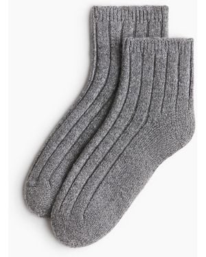 H&M Kurzsocken aus Kaschmirmix - Grau