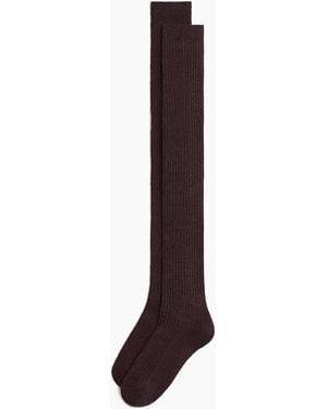 H&M Overknee-Strümpfe - Lila