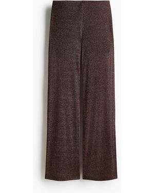 H&M Glitzernde Hose - Braun