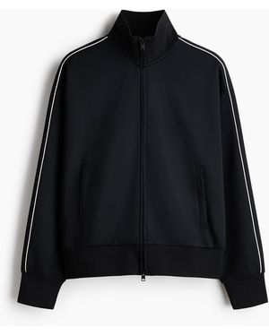 H&M Loose Fit Track jacket - Schwarz