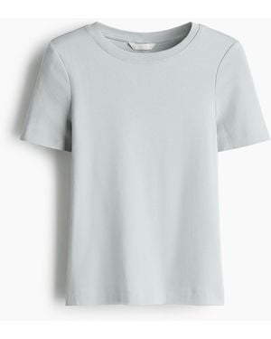 H&M T-Shirt aus Baumwolle - Grau