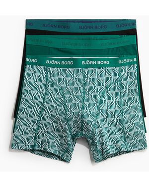H&M Cotton Stretch Boxer 3p - Groen