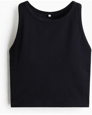 H&M Longline-Sport-BH mit DryMoveTM, Medium Support - Schwarz