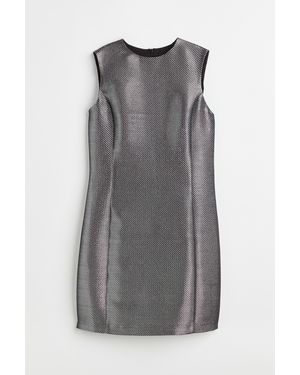 H&M Nauwsluitende, Mouwloze Jurk - Grijs