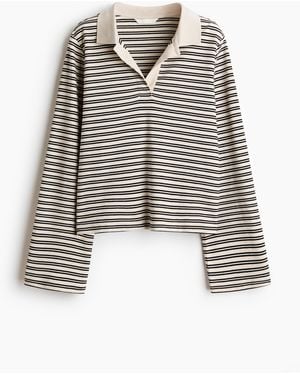 H&M Poloshirt aus Baumwolle - Weiß