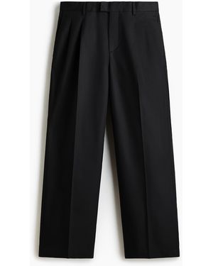 H&M Elegante Hose in Loose Fit - Schwarz