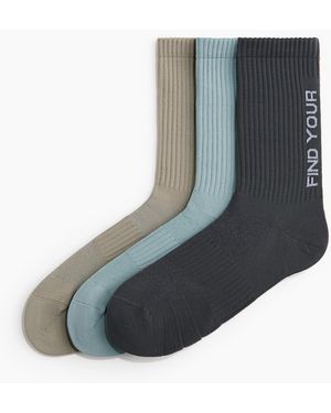 H&M 3er-Pack Sportsocken mit DryMove - Grau