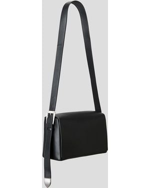 H&M Crossbody-Tasche aus Leder - Schwarz