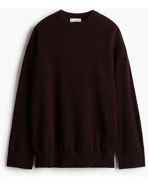 H&M Kaschmirpullover in Oversize - Schwarz