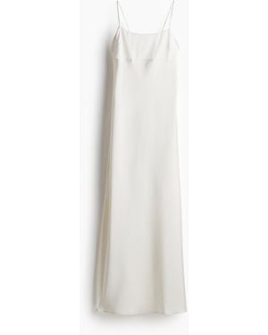 H&M Maxikleid mit Bindedetail - Weiß