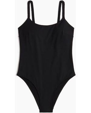 H&M Badeanzug mit wattierten Cups - Schwarz