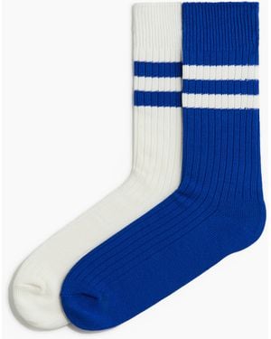 H&M 2er-Pack Socken - Blau