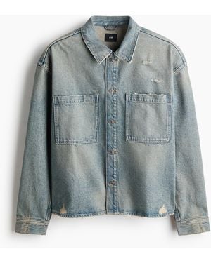 H&M Denim Overshirt - Blauw