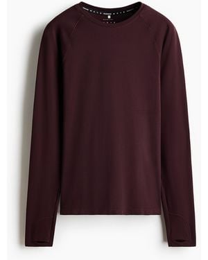 H&M Seamless Sporttop Met Drymovetm - Paars