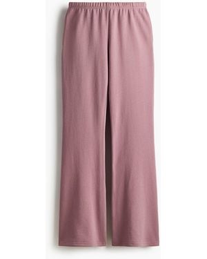 H&M Ausgestellte Sport-Sweatpants - Pink