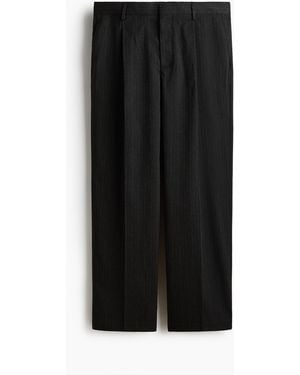 H&M Anzughose in Relaxed Fit - Schwarz