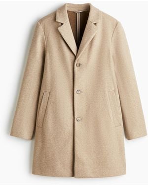 H&M Einreihiger Mantel - Natur