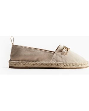 H&M Espadrilles mit Metalldetail - Weiß