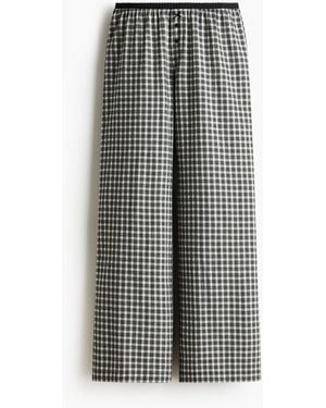 H&M Flanellen Pyjamabroek - Grijs