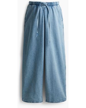 H&M MAMA Schlupfhose aus Denim - Blau