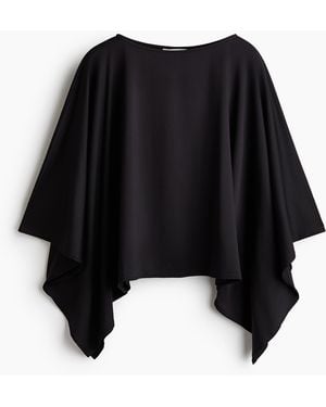 H&M Oversized Cape - Schwarz