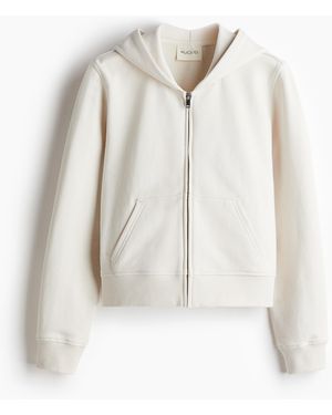 H&M Sport-Hoodiejacke - Weiß
