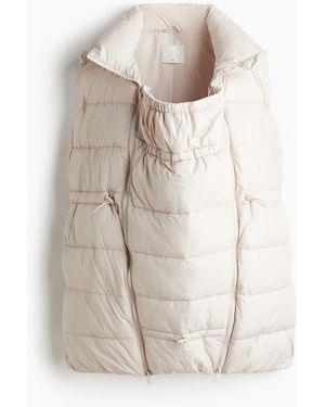 H&M MAMA Before & After Tragegilet mit Steppnähten - Weiß
