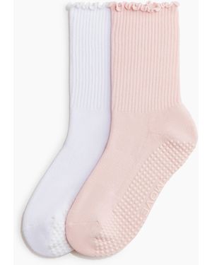 H&M 2 Paar Sportsokken Met Antislip - Roze