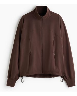 H&M Sporttrackjacket Met Softmove - Bruin