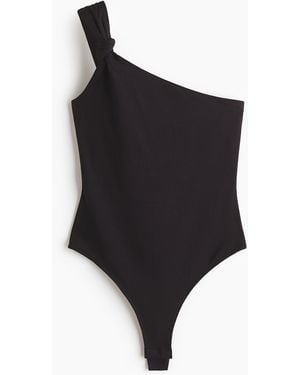 H&M One-Shoulder-Tangabody - Schwarz