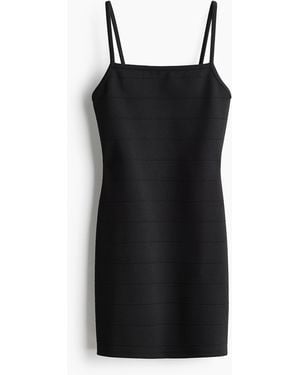 H&M Bodycon-Kleid - Schwarz