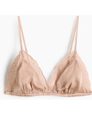 H&M BH aus weichem Viskosesatin - Pink