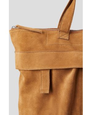 H&M Tasche aus Velours-Spaltleder - Braun