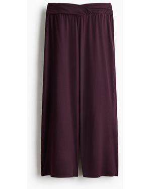 H&M Schlupfhose mit Drapierung - Lila