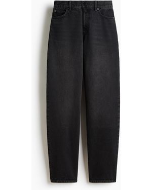 H&M Jeans mit Barrel-Bein - Schwarz