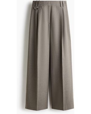 H&M Elegante Hose mit weitem Bein - Braun
