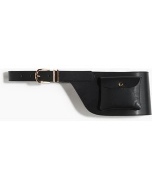 H&M Asymmetrischer Gürtel mit Tasche - Schwarz