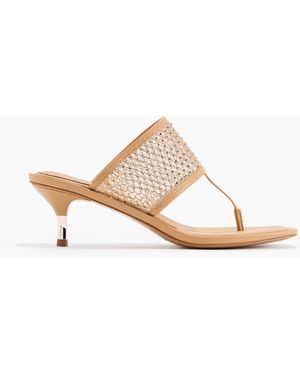 H&M Verzierte Sandaletten mit Kitten-Heel - Weiß